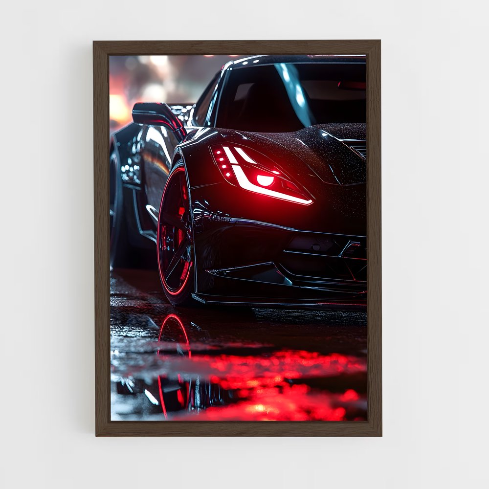 Poster Stingray Noir – affiche Chevrolet (vue 5)